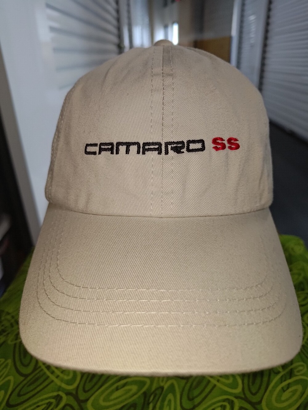 Chevrolet Camaro SS Embroidered Leather Strapback Hat Cap Rare HTF